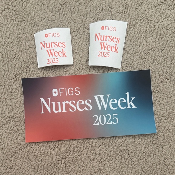 FIGS Nurses Week 2025 XL Sticker Set & Coffee Cup cutouts - Picture 1 of 4